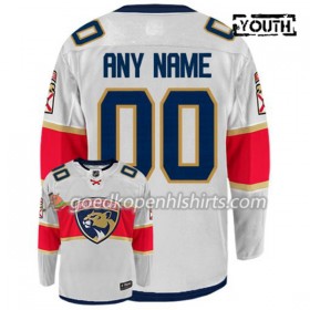 Florida Panthers Custom Adidas Wit Authentic Shirt - Kinderen